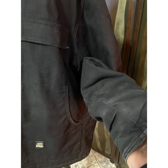 Berne Apparel black cotton duck work jacket. Size L. - Picture 2 of 9